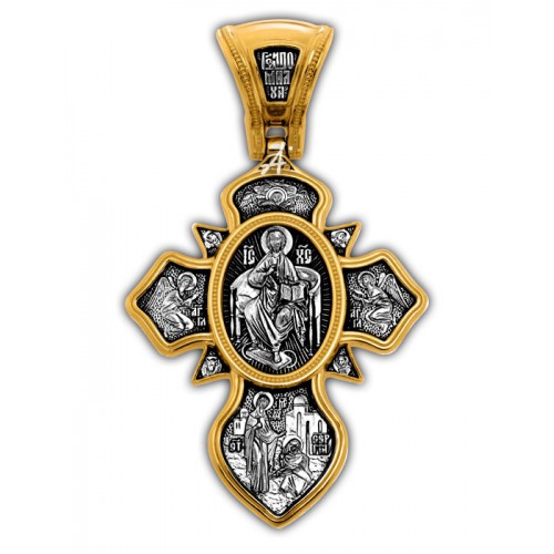 Позолоченный нательный крест «Святая Троица» (арт 101.282)