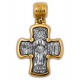 Позолоченный нательный крест «Николай Угодник»
