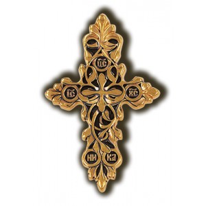 Нательный крест с позолотой «Древо Креста»