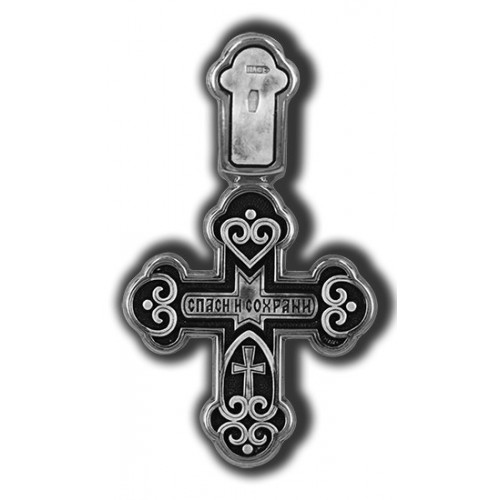 Православный нательный крест. Распятие Христово. Деисус. Ангел Хранитель 18142 