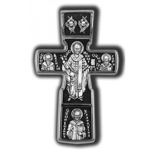 Православный крест. Распятие Христово. Николай Чудотворец. Три Святителя 18222