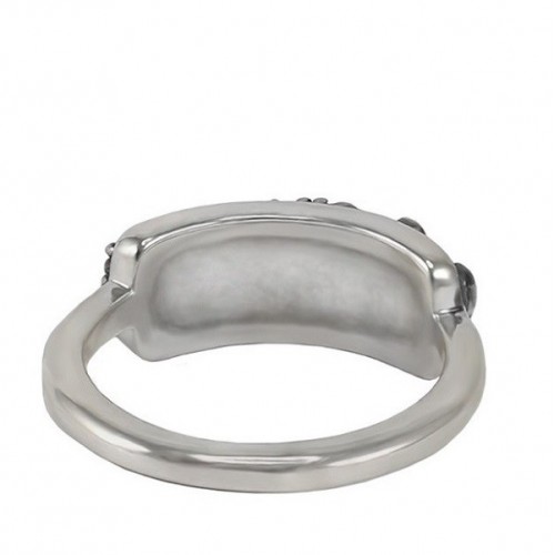 Серебряное православное кольцо с райской птицей