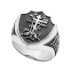 Мужской серебряный перстень «Голгофский Крест»