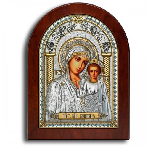 Венчальные православные иконы с голубыми стразами
