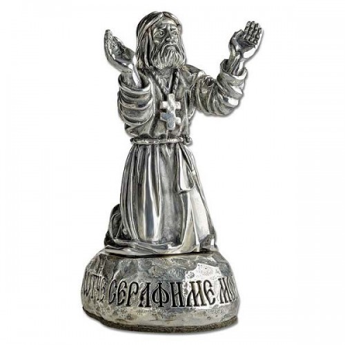 Статуэтка Серафима Саровского «Молитва на камне»