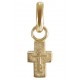 Маленький крестильный крестик из желтого золота