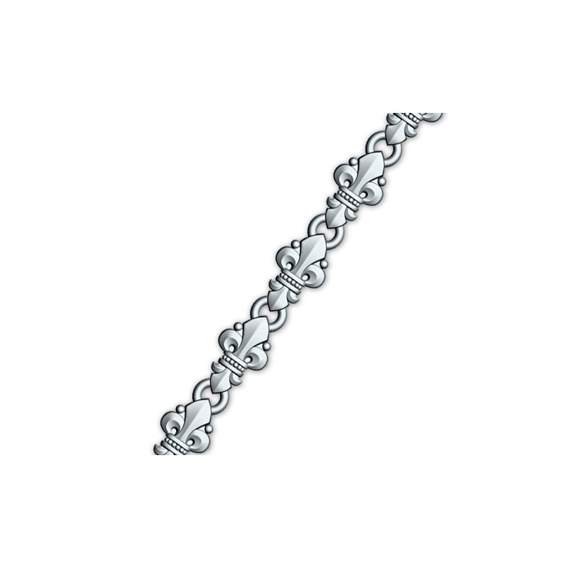 Православная цепочка из серебра «Малые лилии» 40.752