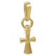 Маленький православный крестик из желтого золота