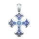 Нательный крест с эмалью «Господи, помилуй мя» 19.011Р