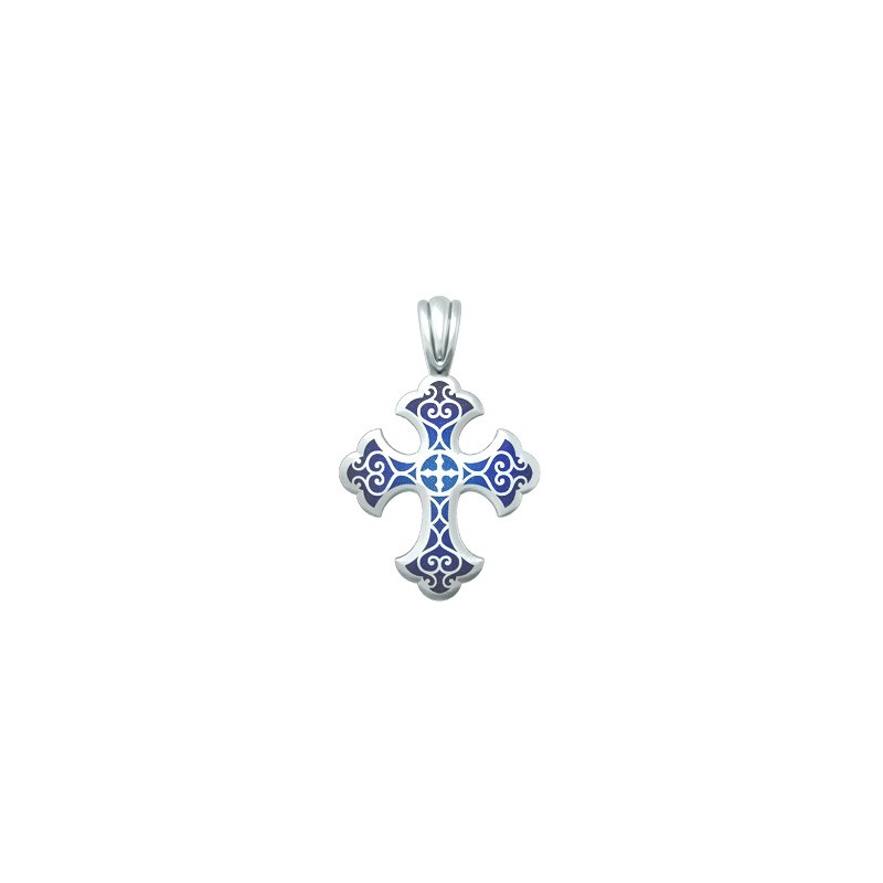 Нательный крест с эмалью «Господи, помилуй мя» 19.011Р
