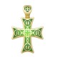 Нательный православный крест с эмалью 19.012