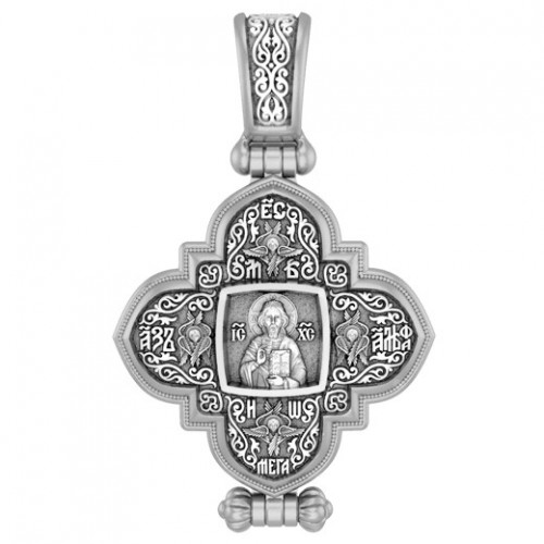 Женский именной крест мощевик с иконой вашей святой 05ВС