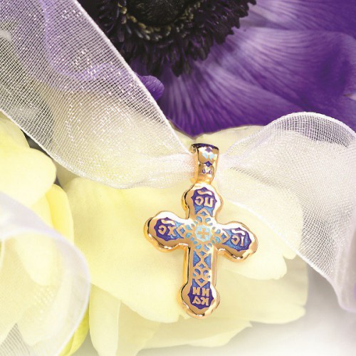 Православный крест с молитвой «Господи, спаси и сохрани» 19.009