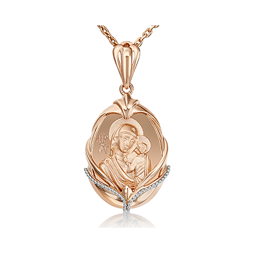 Золотой медальон. Богородица «Казанская»