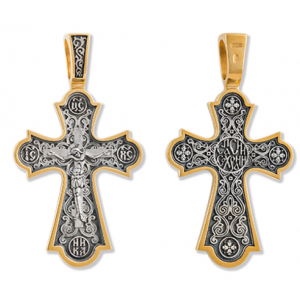 Нательный православный крест «Виноградная Лоза» (арт 21823)