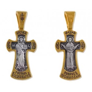 Нательный православный крестик «Покровский» (арт 21423)