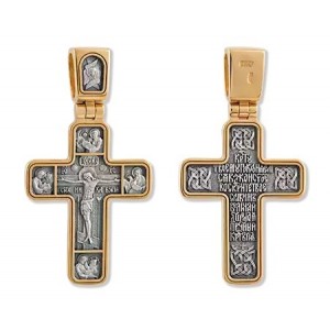 Позолоченный нательный крест «Четыре Евангелиста» (арт 22223)