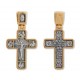 Позолоченный нательный крест «Четыре Евангелиста»