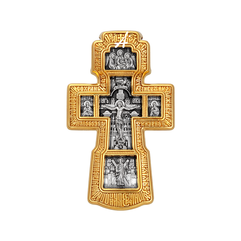 Большой нательный крест (36 гр) «Семь Святых» (арт 101.515)