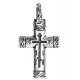 Серебряный нательный крестик «Поклонный»