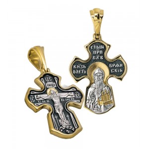 Нательный крест — Святой князь «Олег Брянский»