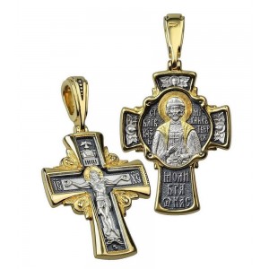 Нательный крест — Святой князь «Михаил Тверской»