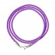 Гайтан на шею из плетёного шёлка фиолетового цвета