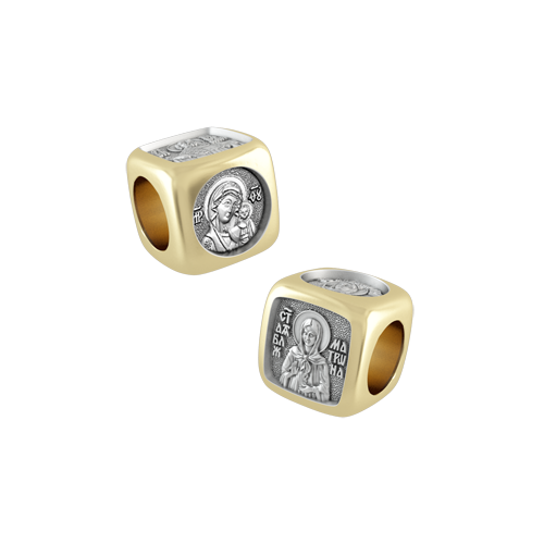 Позолоченная бусина для браслета «Святые покровители», арт 10.101