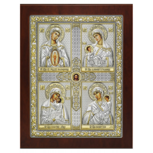 «Материнство» Четырёхчастная икона