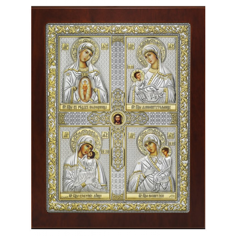 «Материнство» Четырёхчастная икона