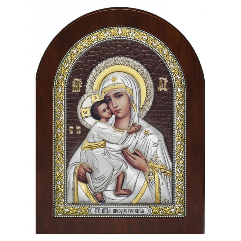 Феодоровская икона Богородицы с золотым лаком
