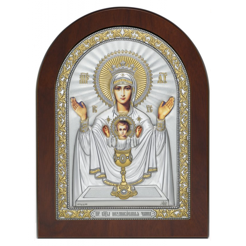 Икона Богородицы Неупиваемая Чаша с золотым лаком