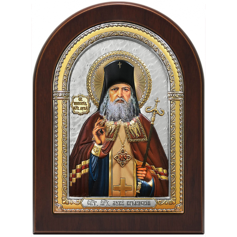 Икона Святителя Луки Крымского с керамической эмалью