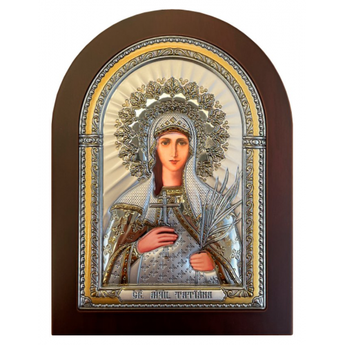 Икона Святой мученицы Татианы с золотым лаком