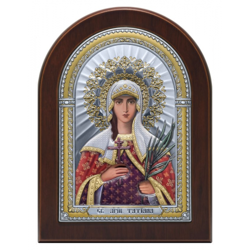 Икона Святой мученицы Татианы с керамической эмалью