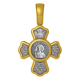 Нательный позолоченный крестик Святая Василиса