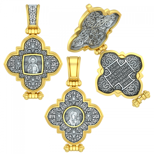 Серебряная православная иконка с почитаемым образом