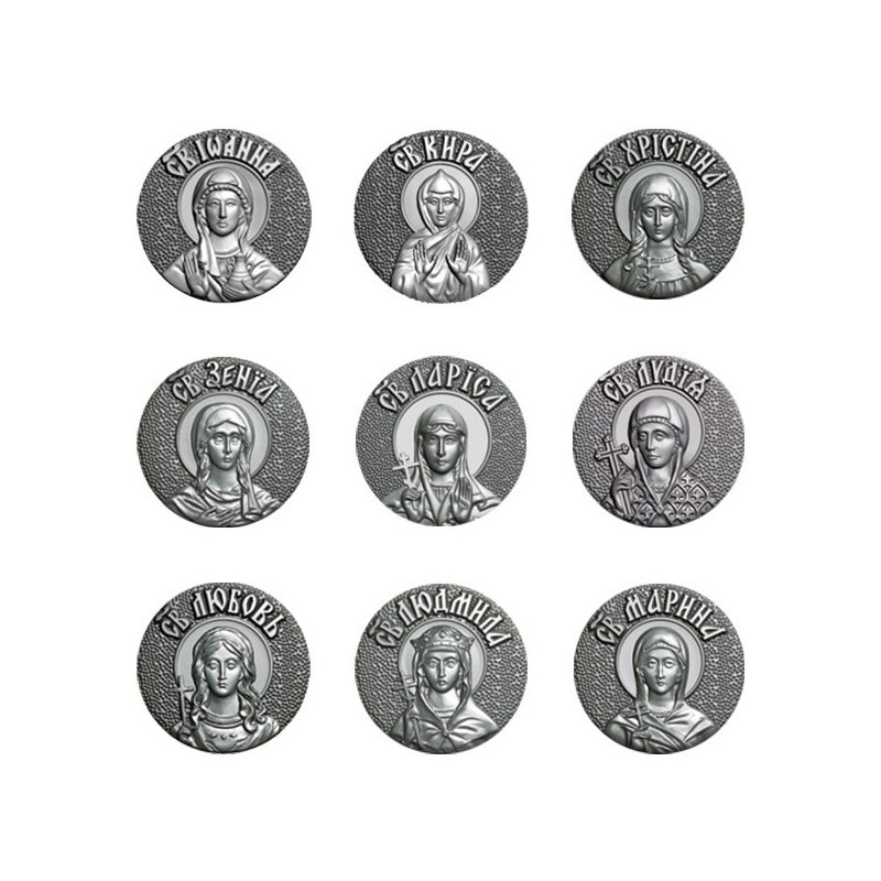 Серебряная икона с образом Святой в мощевик «Энколпион»