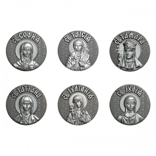 Серебряная икона с образом Святой в мощевик «Энколпион»