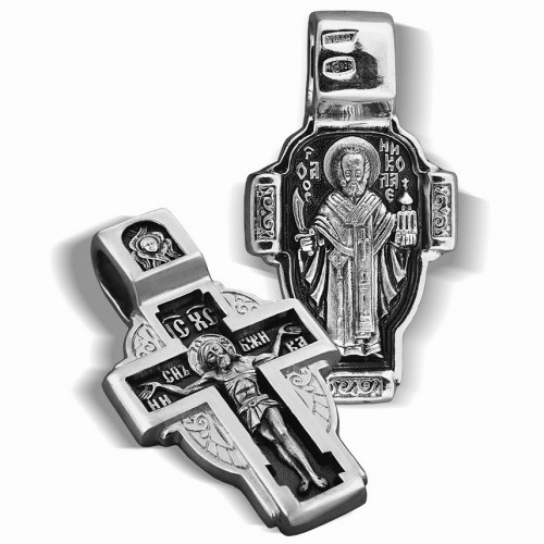Серебряный крестик — Святитель «Никола Можайский»