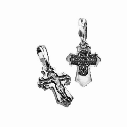 Серебряный крест для крещения младенца (1,2 гр)