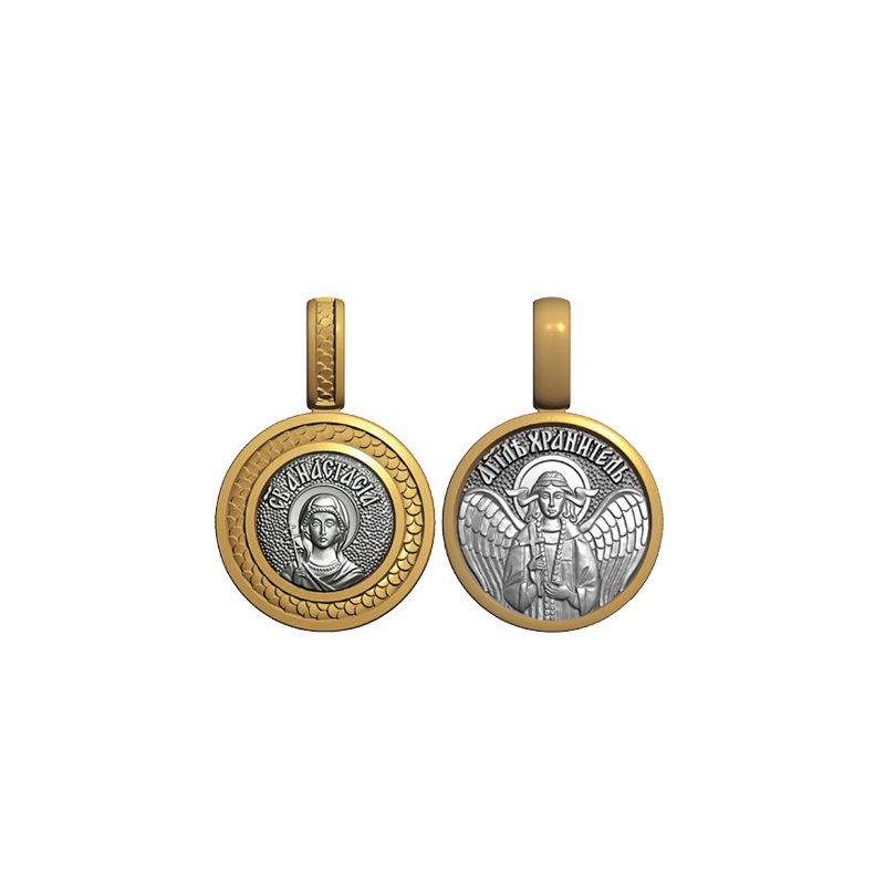 Миниатюрный нательный образок Святая Анастасия
