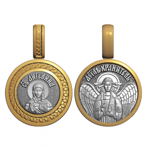 Миниатюрный нательный образок Святая Ангелина (Анжела)