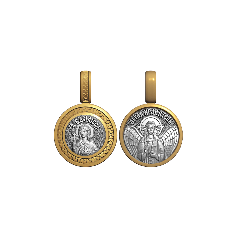 Миниатюрный нательный образок Святая Василиса