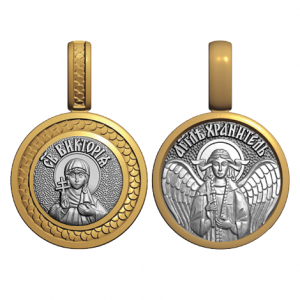 Миниатюрный нательный образок Святая Виктория