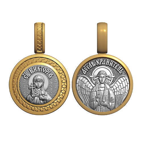 Миниатюрный нательный образок Святая Виктория