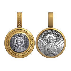 Миниатюрный нательный образок Святая Лидия