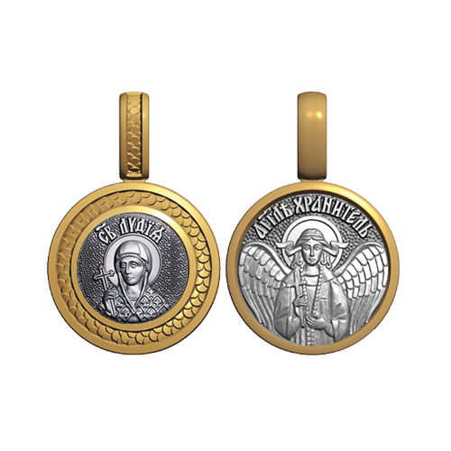 Миниатюрный нательный образок Святая Лидия