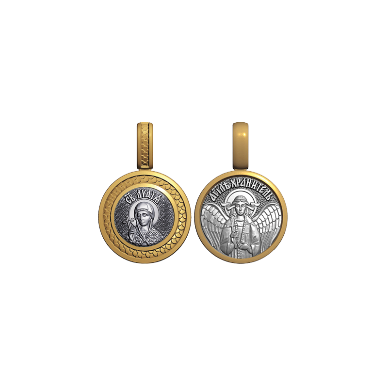 Миниатюрный нательный образок Святая Лидия