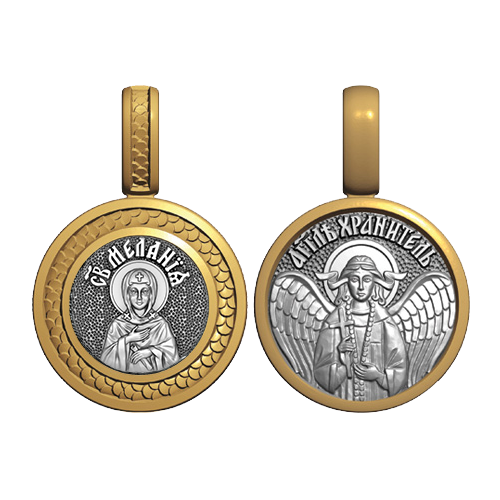Миниатюрный нательный образок Святая Мелания